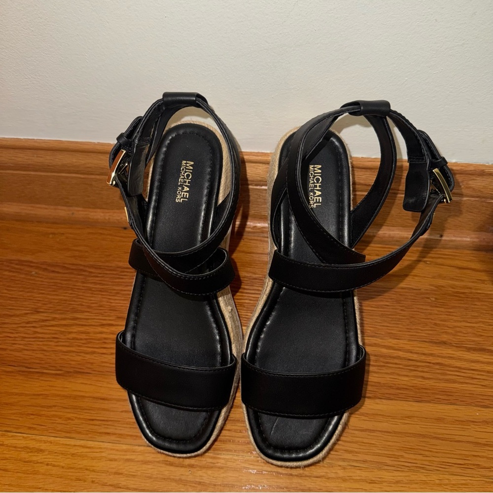 Michael Kors Black Espadrille Sandals